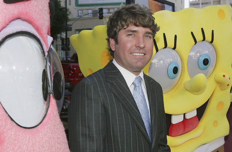 Stephen Hillenburg attends the Los Angeles premiere of The SpongeBob SquarePants Movie in 2004.